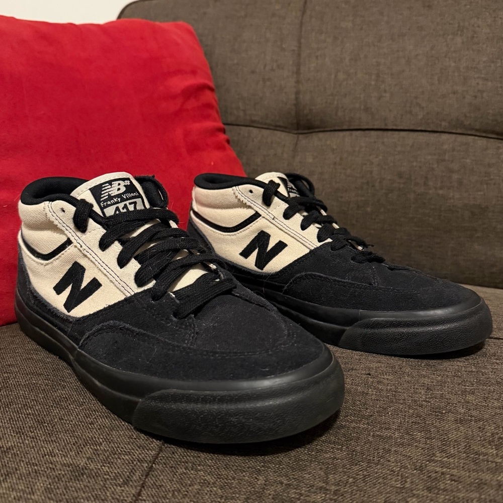 New Balance 417 Black/Cream Franky Villani Skate Shoes M9.5